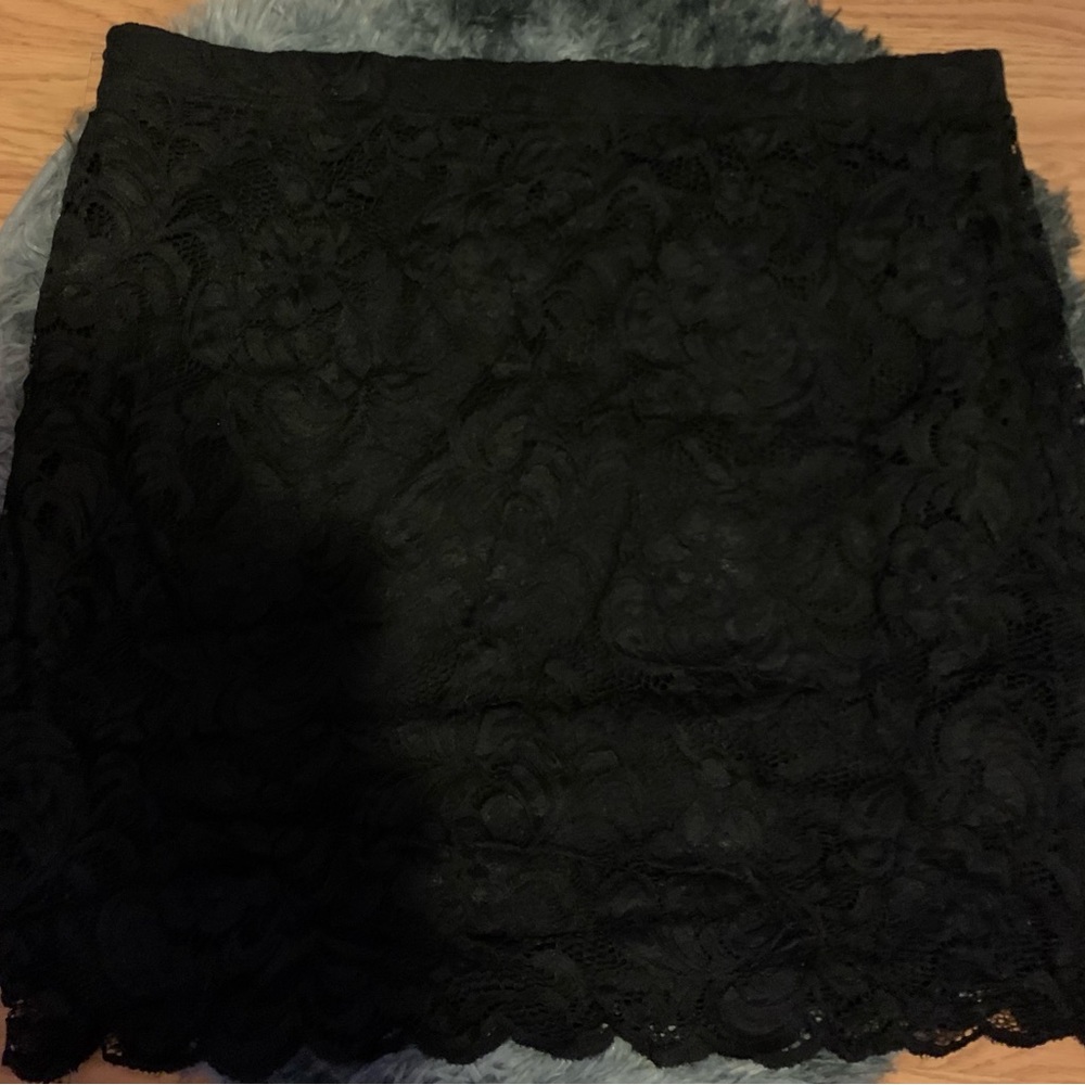 Very Classy Lace Skirt with built in black slip